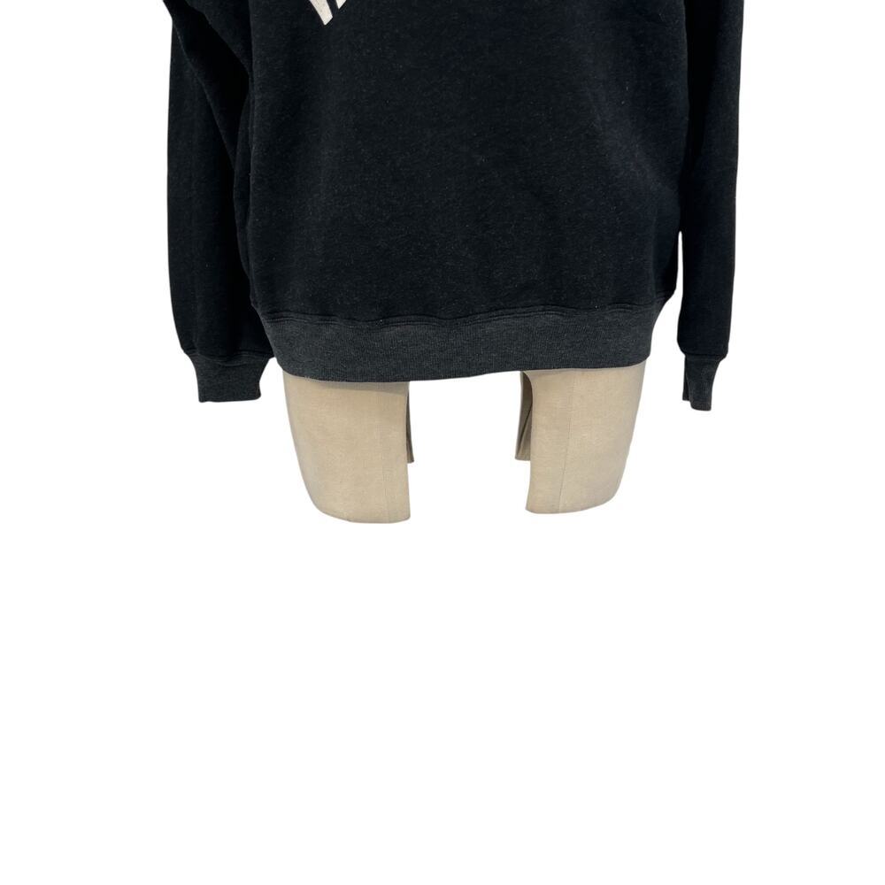 Wildfox Monday Mourning Sweatshirt Pullover Top Fleece Black Gray Size XS - Picture 5 of 10